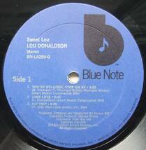 ◆ LOU DONALDSON / Sweet Lou ◆ Blue Note BN-LA259-G ◆_画像3