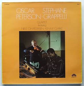 ◆ OSCAR PETERSON - STEPHANE GRAPPELLI Quartet featuring NIELS O.H.PEDERSEN - KENNY CLARK Vol.1 ◆ America 30 AM 6129 (France) ◆