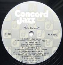 ◆ JOHN COLIANNI - EMILY REMLER ◆ Concord Jazz CJ-309 (promo) ◆_画像4