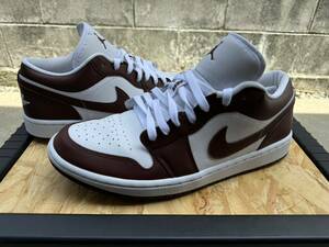 試着のみほぼ新品 箱無し NIKE AIR JORDAN 1 LOW WHITE/BRONZE ECLIPSE-WHITE DC0774-116 ジョーダン1 AJ1 og ジョーダンロー レア