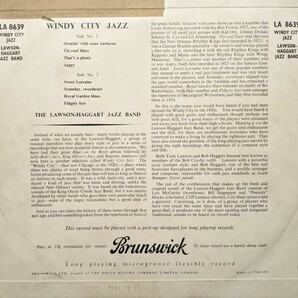  ☆THE LAWSON HAGGART JAZZ BAND/WINDY CITY JAZZ-UK BRUNSWICK 10INCH MONOの画像2