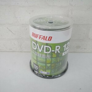 BUFFALO DVD-R 1回録画用 120分 ホワイトレーベル 4.7GB 100枚入 RO-DR47V-100PW/Nの画像1