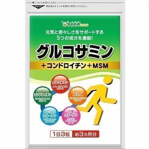 ★送料無料★グルコサミン+コンドロイチン+MSM 約3ヶ月分(2026.5~)シードコムス サプリメント フィッシュコラーゲン Ⅱ型コラーゲン 健康