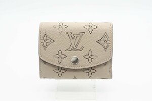 ☆安心の３大保証☆ Aランク ≪LOUIS VUITTON ルイ ヴィトン/三つ折り財布≫ M82437 マヒナ ポルトフォイユ イリス XS ガレ ベージュ 極美