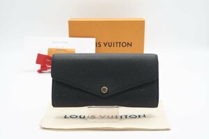 ☆安心の３大保証☆ Bランク ≪LOUIS VUITTON ルイ ヴィトン/二つ折り長財布≫ M61182 モノグラム アンプラント ポルトフォイユ サラ 黒