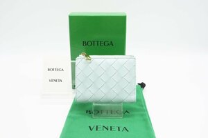 ☆安心の３大保証☆ Aランク ≪BOTTEGA VENETA ボッテガ ヴェネタ /二つ折り財布≫ 608059 イントレチャート 二つ折りファスナーウォレット