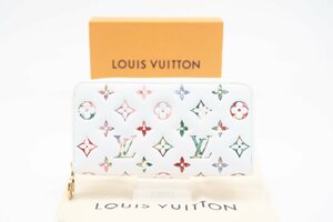 ☆安心の３大保証☆ ABランク ≪LOUIS VUITTON ルイ ヴィトン/ジッピー ウォレット≫ M81694 モノグラムフローラル LVガーデン ホワイト 美