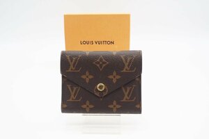 ☆安心の３大保証☆ ABランク ≪LOUIS VUITTON ルイ ヴィトン/三つ折り財布≫ M62472 モノグラム ポルトフォイユ ヴィクトリーヌ ブラウン