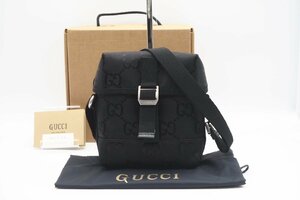 ☆安心の３大保証☆ ABランク ≪GUCCI グッチ/ショルダーバッグ≫ 643858 Gucci Off The Grid メッセンジャーバッグ ブラック 美品 送料込