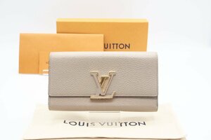 ☆安心の３大保証☆ Bランク ≪LOUIS VUITTON ルイ ヴィトン/二つ折り長財布≫ M61249 ポルトフォイユ カプシーヌ ガレ ベージュ 送料無料