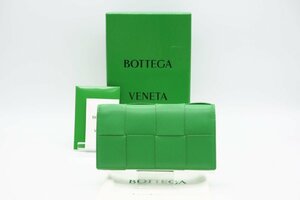 ☆安心の３大保証☆ ABランク ≪BOTTEGA VENETA ボッテガ/ラウンドファスナー長財布≫ 679844 ヴェネタ カセット ラージ フラップ 送料無料