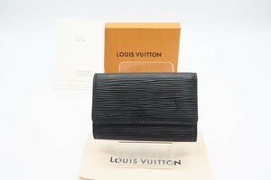 ☆安心の３大保証☆ Bランク ≪LOUIS VUITTON ルイ ヴィトン/6連キーケース≫ M63812 エピ ミュルティクレ6 ノワール ブラック 黒 送料無料