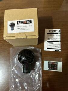 [ unused ] ralliart Ralliart 5MT shift knob carbon ct9a cp9a cz4a Lancer Evolution Lancer Evolution 