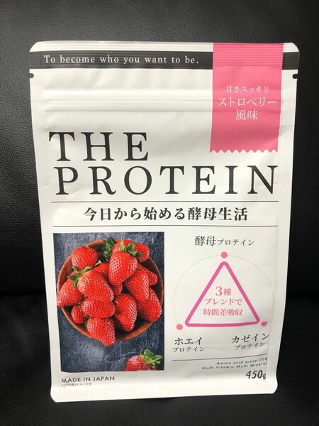 新品未使用 ＰＲＯＴＥＩＮ　ザ プロテイン ストロベリ 450g