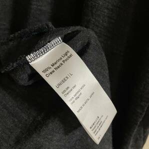 山と道 100% Merino Light Crew Neck Pocket Lサイズ メリノライトクルーネックポケットの画像3