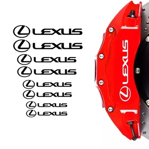 レクサス ロゴ ステッカー ブラック ブレーキ キャリパー シール LX LS RX CT NX GS IS UX ブレンボ 8枚セット