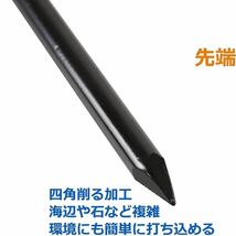 30cm 10本 タープ テントペグ ステーク キャンプ設営用具 収納袋付なし ブラック_画像4