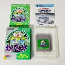 ポケットモンスター 緑 ゲームボーイ 箱 取説 あり ポケモン 任天堂 game boy GB ソフト グリーン_画像1