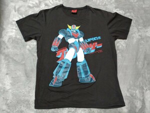 昭和レトロ！ヴィンテージ スーパーロボット『UFOロボ グレンダイザー』半袖Tシャツ Mサイズ 永井豪 ジャパンアニメ ジークフリード