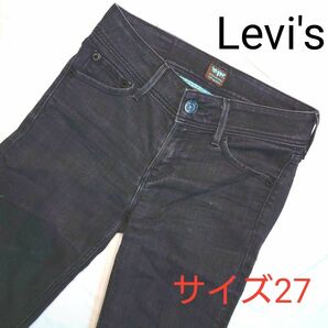 Levi's リーバイス デニム 27 黒 ジーンズ ストレート デニムパンツ 黒