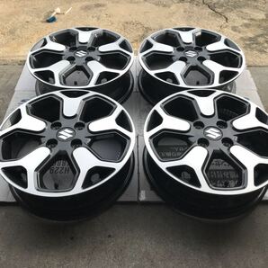 納車外し！ MR52/MR92 ハスラー 純正 15インチ アルミホイール ４枚セット 15x4.5J +45 100-4H 中古の画像2