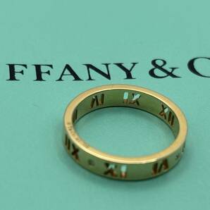 TIFFANY&Co. ティファニー アトラス バンド リング 750 K18 YG イエローゴールド 約３．３８g★753管理番号の画像1