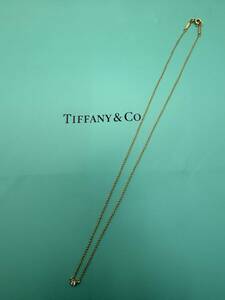 ★TIFFANY&Co. ティファニー　ネックレス　エルサ・ペレッティ　PERETTI 　K18YG/750 約１．７５g ★754管理番号