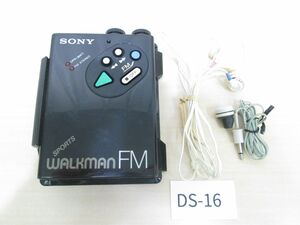 コDS-16【ジャンク/部品取り】ソニーSONY■スポーツウォークマンSPORTS WALKMAN FM WM-F5 ブラック■黒/ポータブルカセットプレーヤー