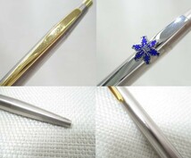 コBH-43【ケース付/インク切れ/難あり】モンブランMONTBLANC■ノブレスNOBLESSE ボールペン 2本■ノック式 筆記用具 昭和大学記念品含_画像8