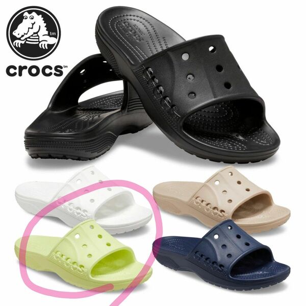 crocs バヤ 208215 ライム 24.0cm スライド サンダル △▽△▽