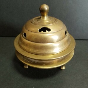 寺院仏具 前具 【六器 火舎香炉 塗香器 酒水器 花瓶 飯器 13点】 密教法具 真言宗 明治時代 仏具 寺院 法具 密教 仏教美術 総重量約3356gの画像4