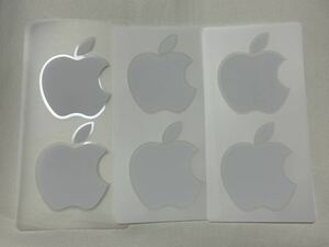 Apple Apple iPhone logo-sticker seal white 3 pieces set original 