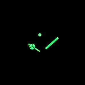 緑色発光 腕時計 修理交換用 針 ハンドセット シルバー×ホワイト ベンツ針 【対応】MIYOTA 8215/8205/2813/821A 御代田 ミヨタ 社外品の画像1