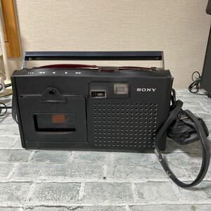 （34）SONY 昭和レトロ カセットテープ レコーダー TC-1150 現状品