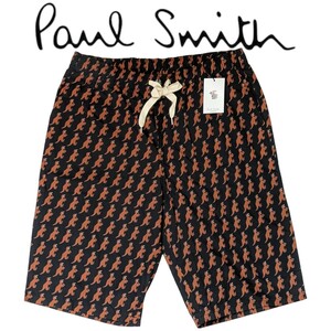 新品 Paul Smith ポールスミス ショートパンツ LL ディノ Dino 恐竜 メンズ ルームウェア 総柄 ラウンジウェア