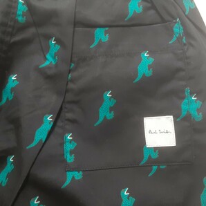 新品 ポールスミス Paul Smith ショートパンツ L ディノ ラウンジウェア ブラック Dinoの画像4