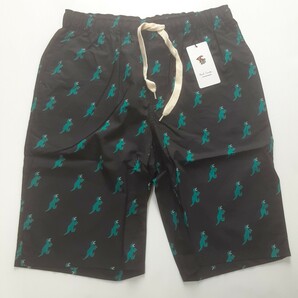 新品 ポールスミス Paul Smith ショートパンツ L ディノ ラウンジウェア ブラック Dinoの画像2