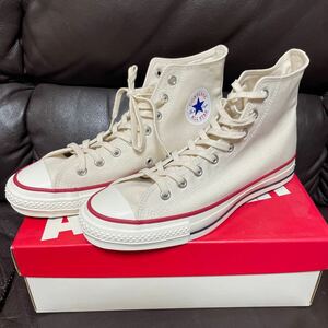 未使用　日本製　コンバース　オールスターJ　N WHITE　HI 27.5cm CONVERSE ALL STAR J　　MADE IN JAPAN