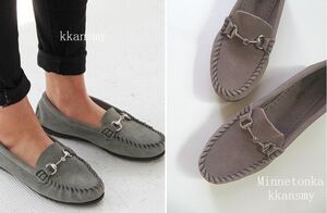 MINNETONKA Minnetonka * cut ti bit KILTY BIT кожа мокасины обувь 8