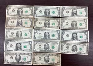 [#3434-] доллар . суммировать!! * America долларовая бакнота . суммировать {1 доллар 10 листов /5 доллар 2 листов /20 доллар 2 листов / итого 60 доллар минут } зарубежный банкноты доллар .*