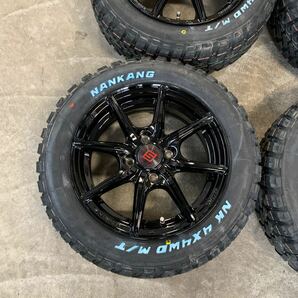 【SEIN EK】ナンカン FT-9ホワイトレター165/65R14◆4×4 M/Tマッドタイヤ ハスラー ハイゼット チューナーサイズ5.5J+43 100-4Hの画像2