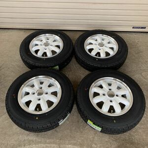 【ララパームカップ2】145/80R12 80/78N ダンロップVAN01 ハイゼットエブリィキャリィクリッパー軽バン軽トラ　ホワイト