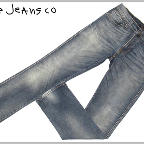 定価￥28,600 美品 Nudie Jeans ヌーディージーンズ SLIM JIM GREENISH WORN スリムストレート ストレッチ デニムパンツ W32 メンズの画像1