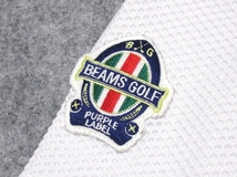 定価￥18,700 美品 BEAMS GOLF ビームスゴルフ タラッティ プラスリッチ 吸汗速乾 ストレッチ モックネックシャツ ホワイト L メンズ_画像4