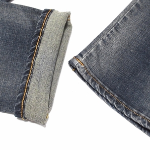 定価￥28,600 美品 Nudie Jeans ヌーディージーンズ SLIM JIM GREENISH WORN スリムストレート ストレッチ デニムパンツ W32 メンズの画像6