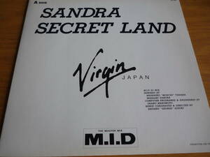 国内プロモ12インチ　　SANDRA / SECRET LAND (M.I.D DJ MIX)感涙激レア♪　サンドラ　アラベスク　モンチ田中　