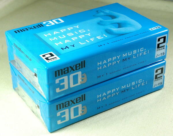 カセットテープ 4巻セット ノーマル 30分 未開封未使用品 マクセル MAXELL MY-1-30N.2 ×2②