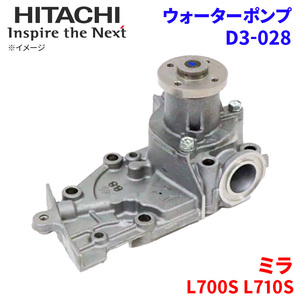 ミラ L700S L710S ダイハツ ウォーターポンプ D3-028 日立製 HITACHI 日立ウォーターポンプ