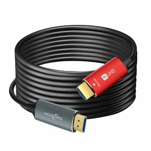 Twozoh HDMI 光ファイバーケーブル 30M 4Kファイバー HDMI コード 4K@60Hz/18Gbps対応(H18)