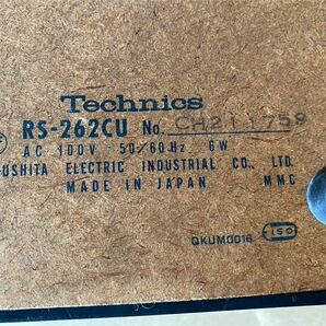 昭和レトロ Technics テクニクス カセットデッキ ラジカセ RS-262CU の画像10